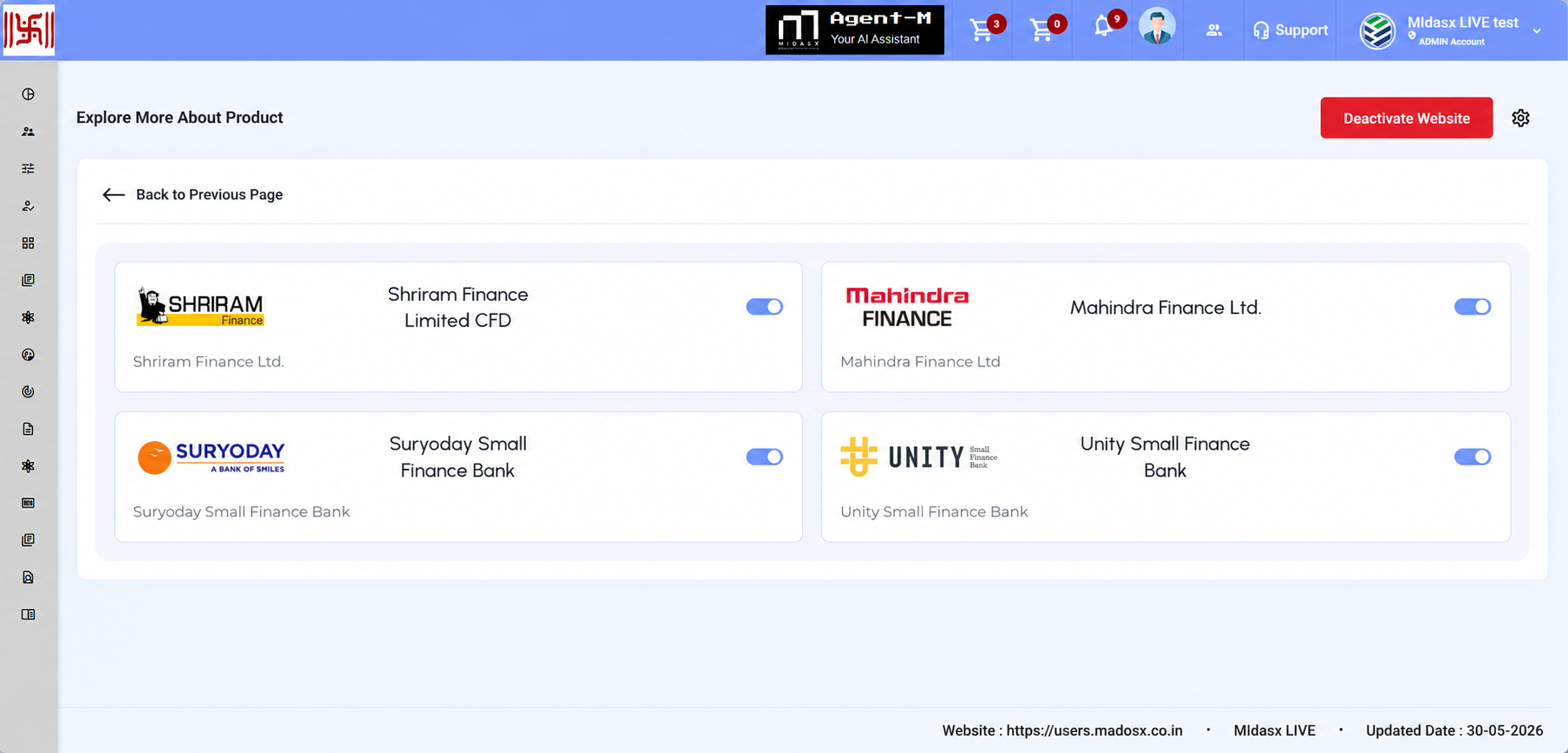 Fixed Deposits Dashboard