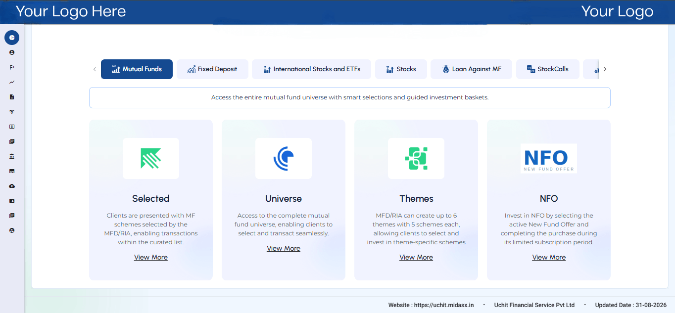 Mutual Funds Midasx Marketplace